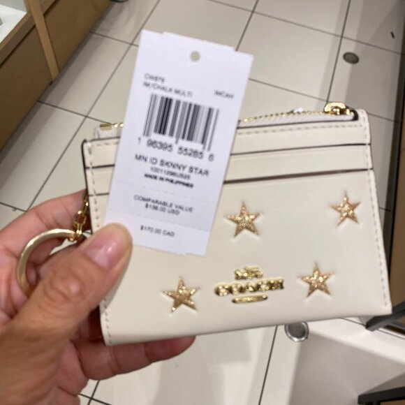 Coach Mini Skinny Id Case With Star Print CW876 - Picture 15 of 15